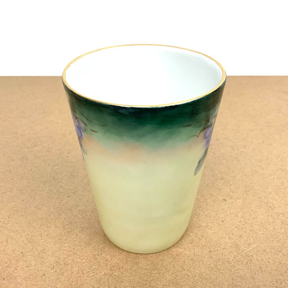 Vintage TK Czechoslovakia Hand Painted Porcelain Tumbler 4" Tall - Picture 16 of 16